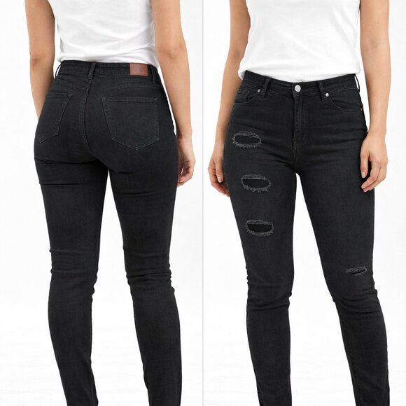 Hollister Black Distressed Skinny Jeans – Women’s Size (Excellent Condition) - Picture 8 of 8